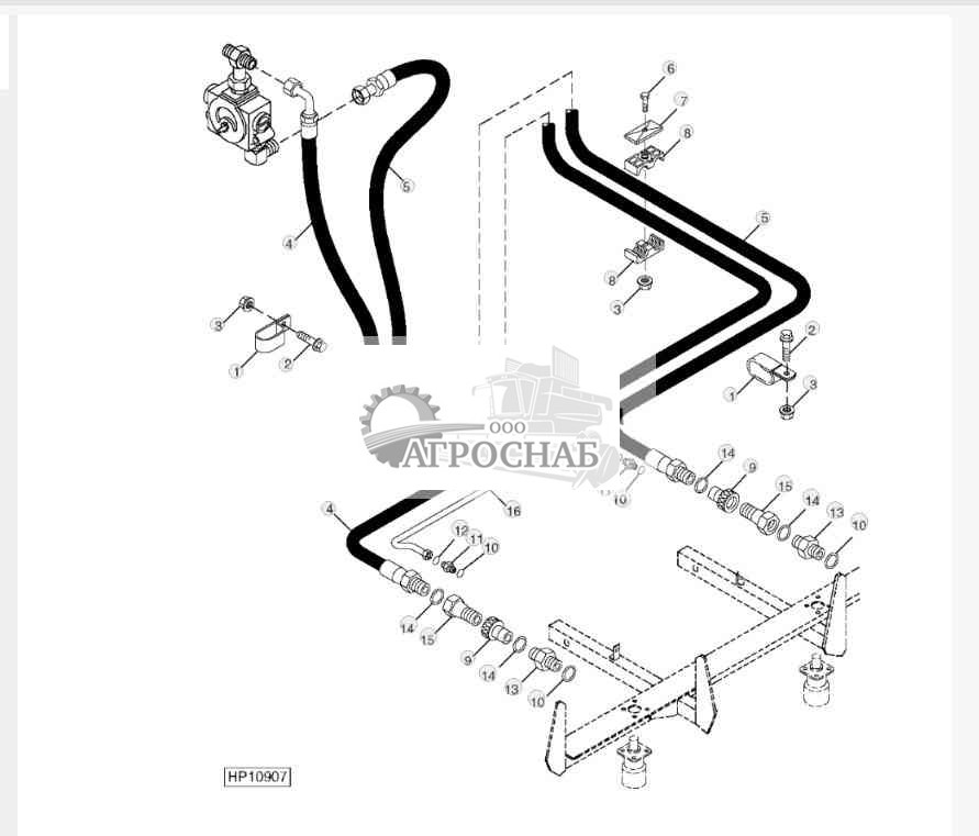 Chaff Spreader Hoses (Dual Motor) 